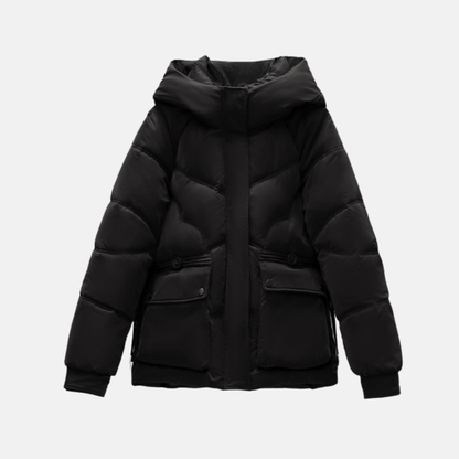 Women's Relaxed Fit Hooded Puffer Jacket