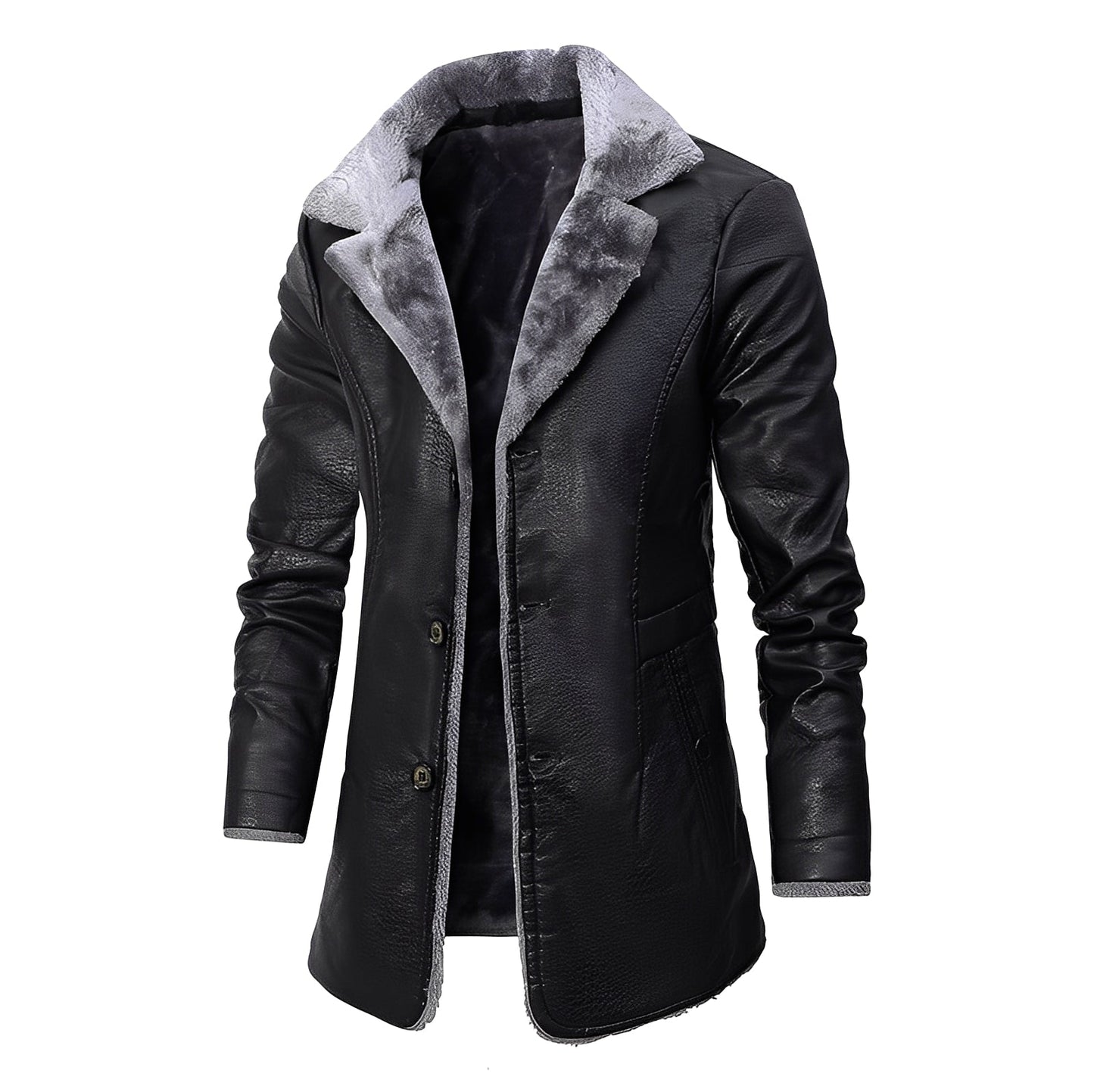 Men's Warm Plush Coat Casual Modern