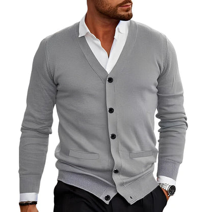 Herren Cardigan Bequem Casual Style