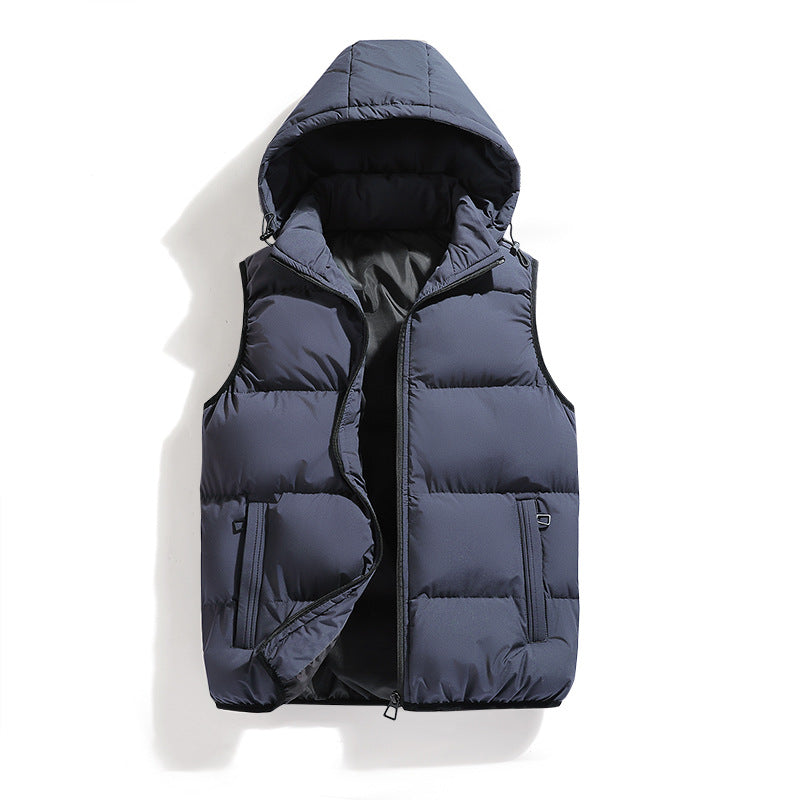 Men's Warm Hooded Vest