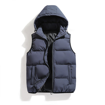 Men's Warm Hooded Vest