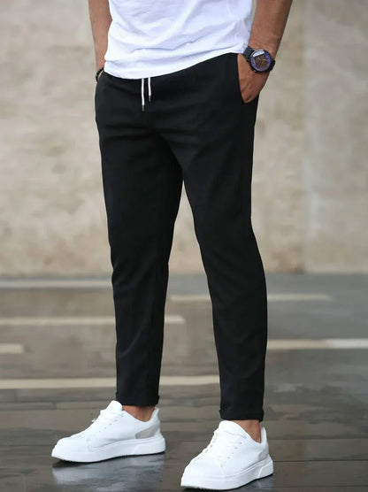 Men's Casual Slim Fit Stretch Trousers