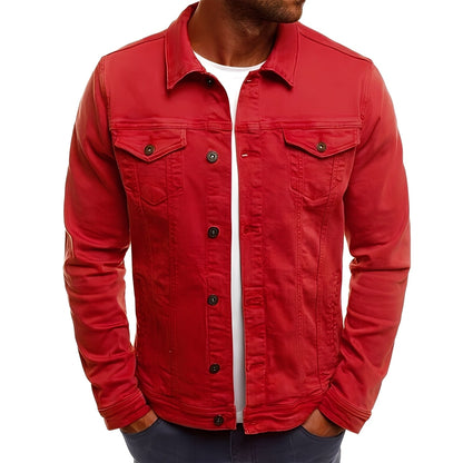 Men's Modern Denim Jacket with Pockets