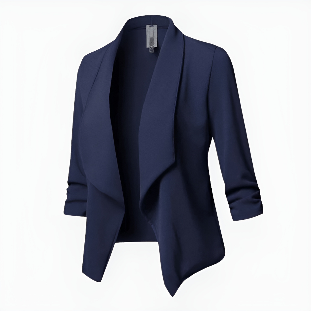 Elegant Women's Blazer Long Coat Style