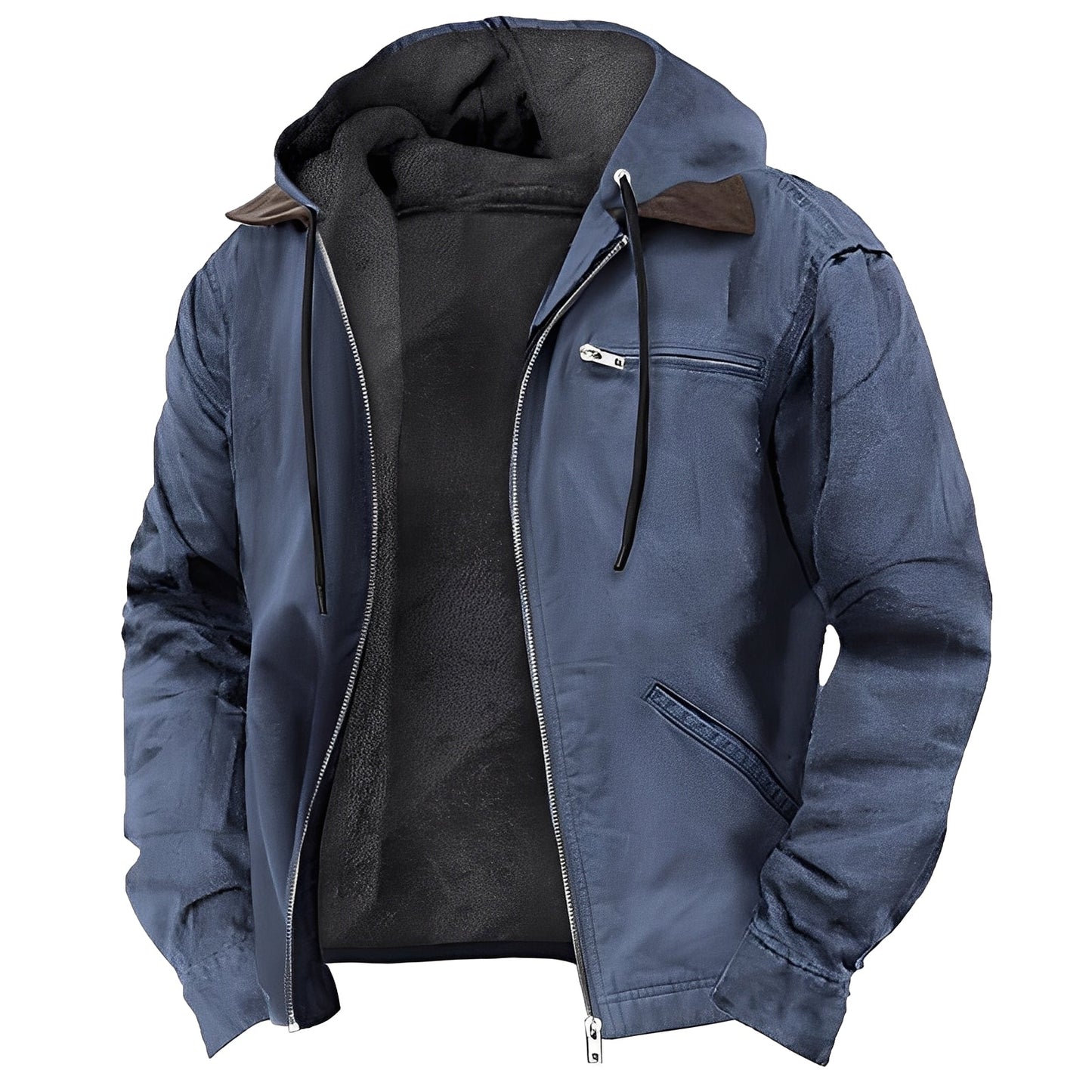 Practical Leisure Jacket Men Hooded Sporty