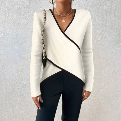 Elegant Wrap Blouse for Women Timelessly Chic