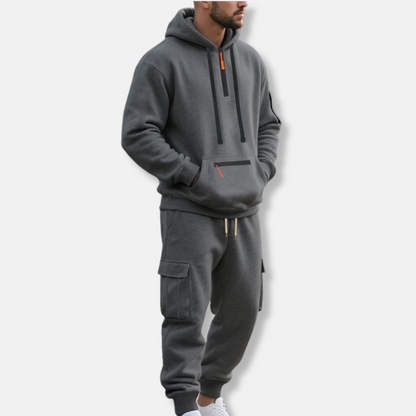 Comfortable Tracksuit Hoodie Cargo Pants