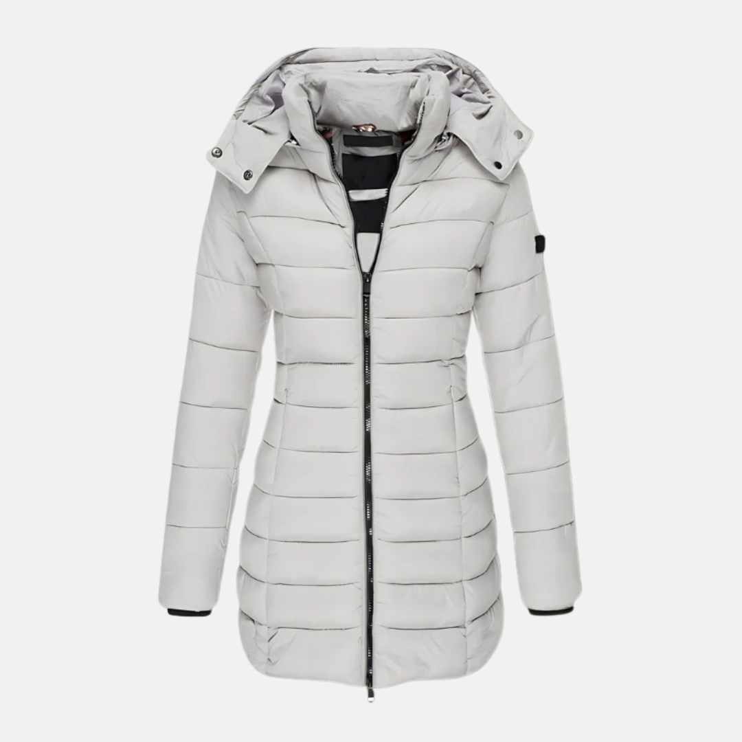 Women's Slim Fit Padded Hooded Winter Jacket