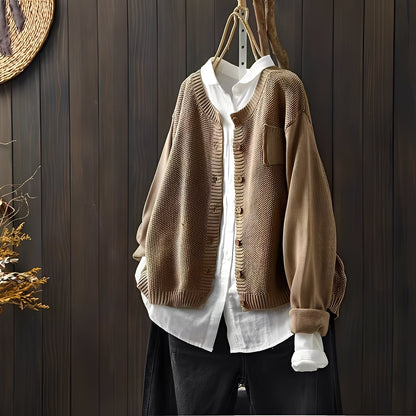 Elegant Women's Classic Lace-Up Cardigan