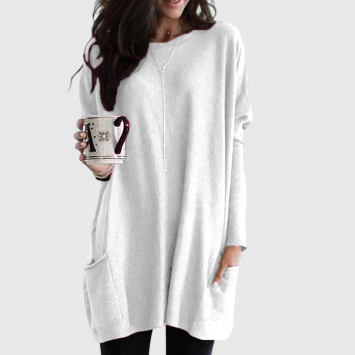 Women's Lightweight Tunic Dress Long Sleeve