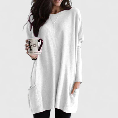 Women's Lightweight Tunic Dress Long Sleeve