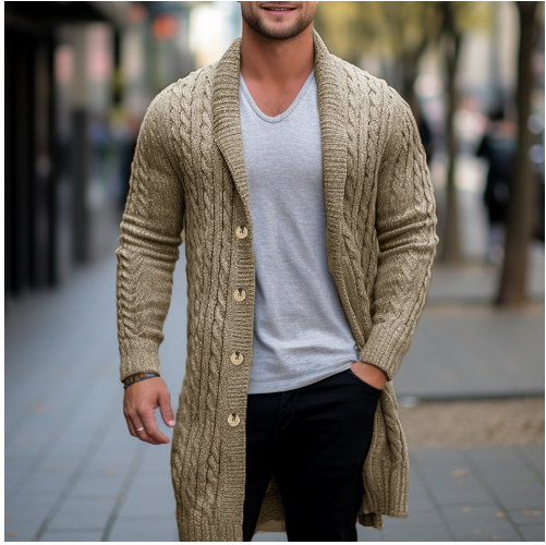 CALVIN - Eleganter Herren Cardigan Italienisch Style - IdealeKleiden