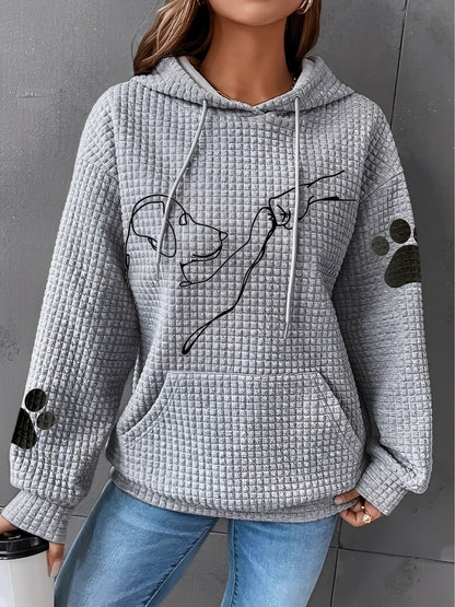 Stylish Women's Jacket | Printed, Soft Sweatshirt Hood