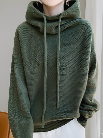 Women's Wool Hoodie Soft and Warm