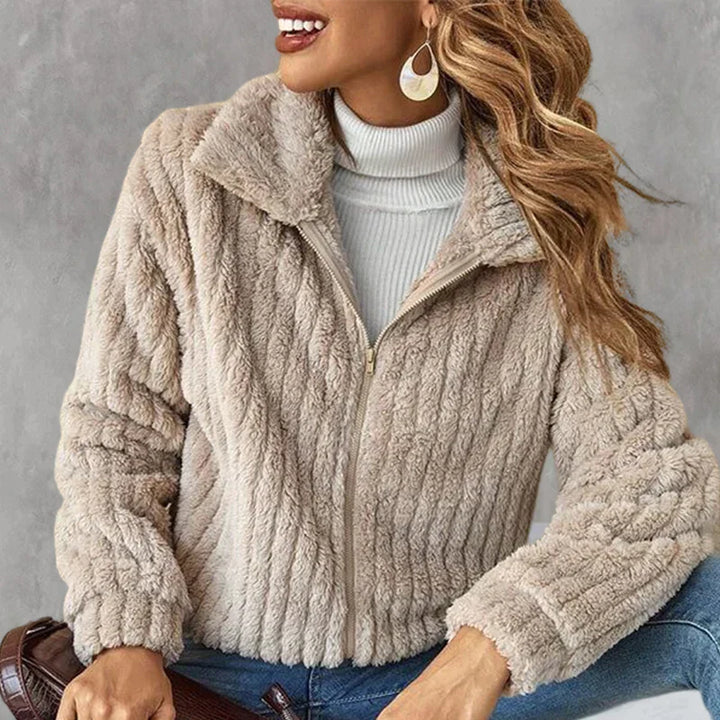 Weiche Damenfleecejacke Stylisch Modern - IdealeKleiden