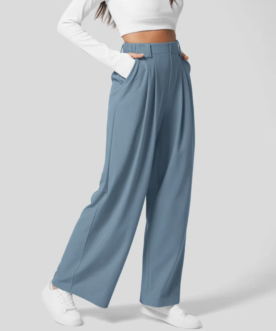 Elegant Women's Trousers Wide Leg Custom Made