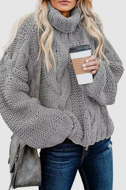 Elegant Cashmere Turtleneck Sweater Winter