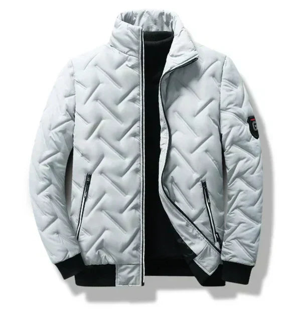 Men's Winter Jacket Lined Stand-Up Collar