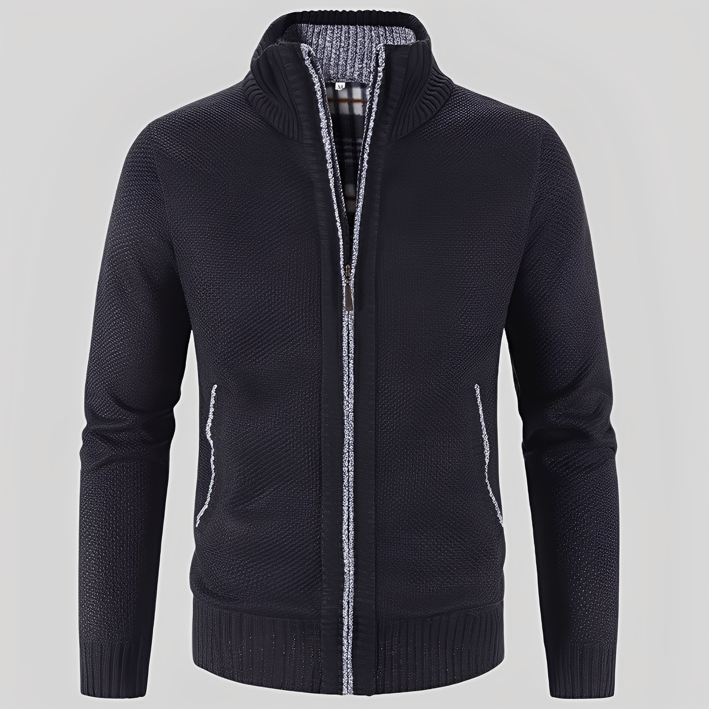 Practical Men's Zipper Cardigan