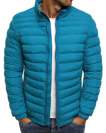 Simple Stand-Up Collar Jacket in Various Colors