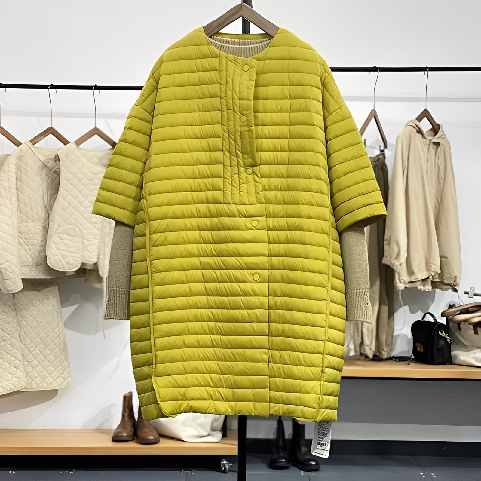 Großer Frauenmantel Lässig Oversized Design - IdealeKleiden