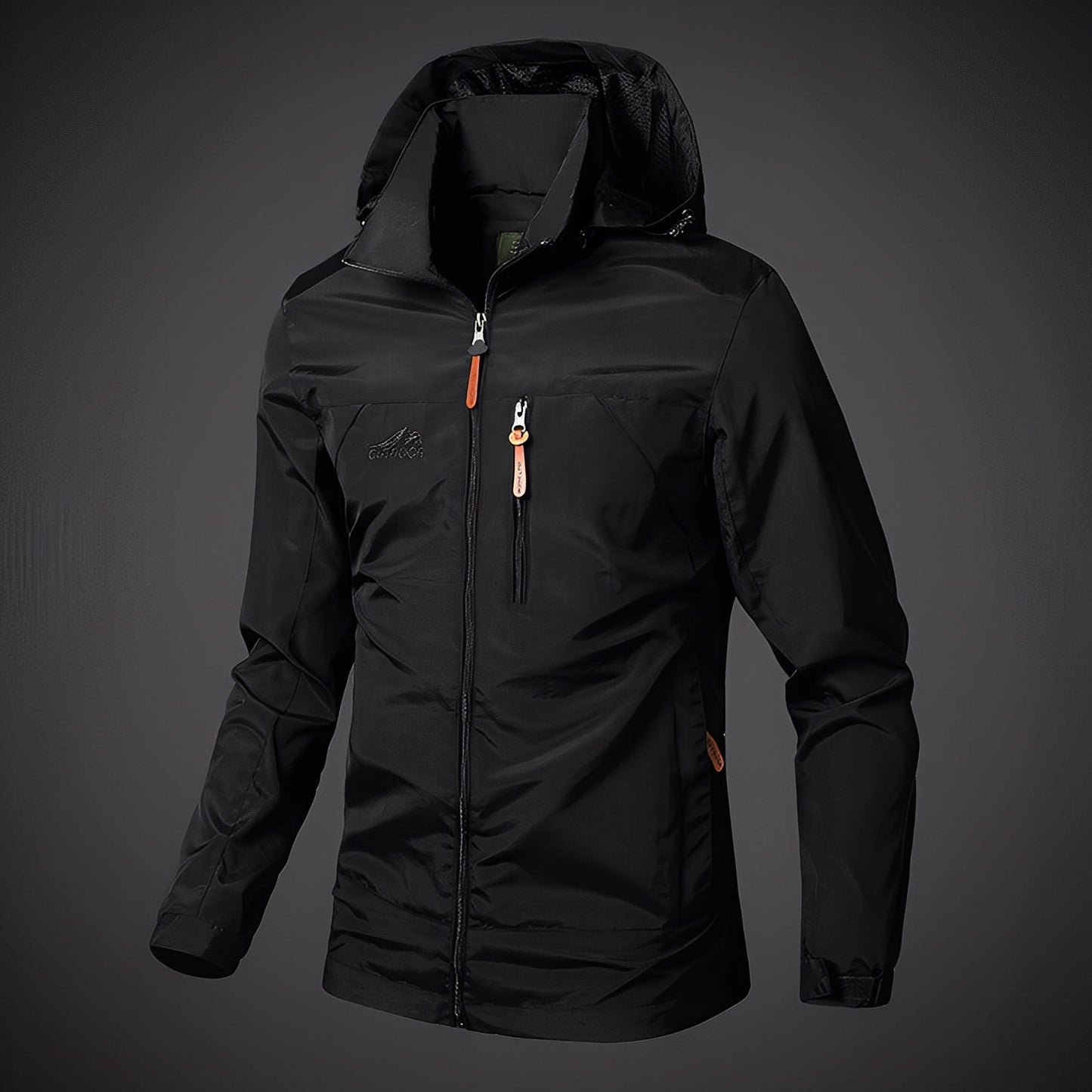 Practical hiking jacket for men with hood