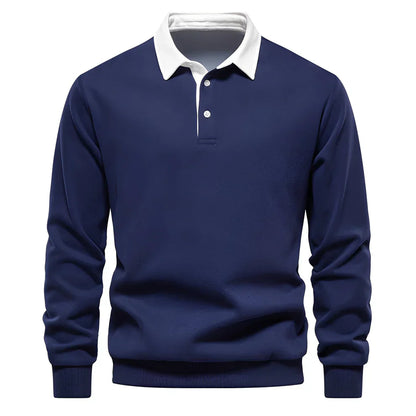 Men's Polo Shirt Casual Long Sleeve Lightweight