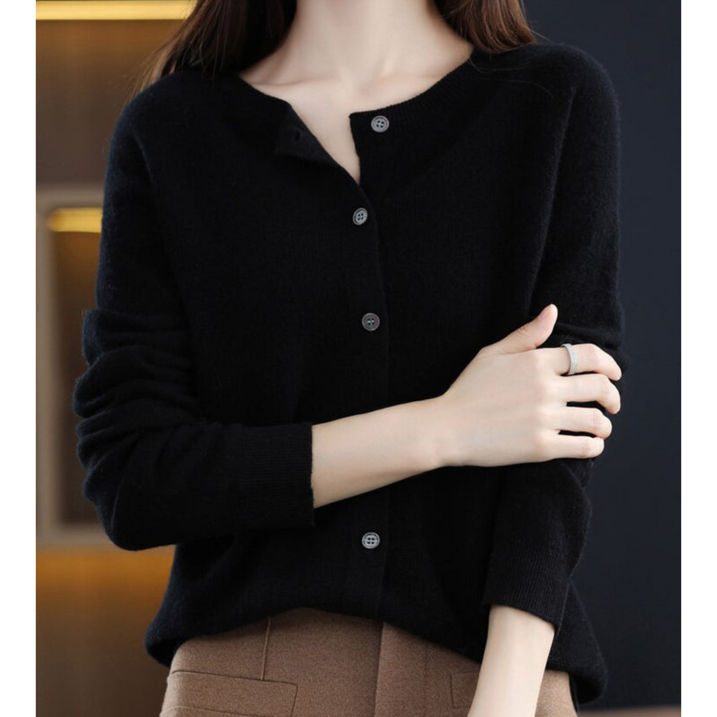 Soft Merino Wool Cardigan for Women