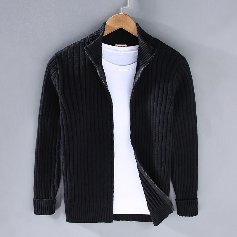 Men's Knitted Cardigan Zip Modern Casual