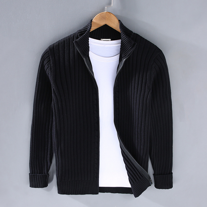 Men's Knitted Cardigan Zip Modern Casual