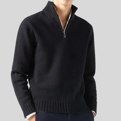 Luxury Men's Half-Zip Pullover