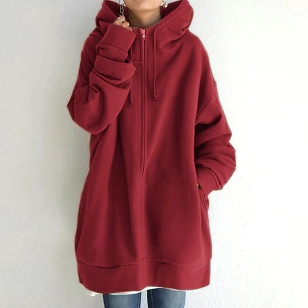 Women's Parka Hood Zipper Autumn-Winter