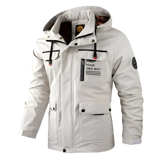 Wetterfeste Herrenjacke Outdoor Dicke Winterjacke - IdealeKleiden