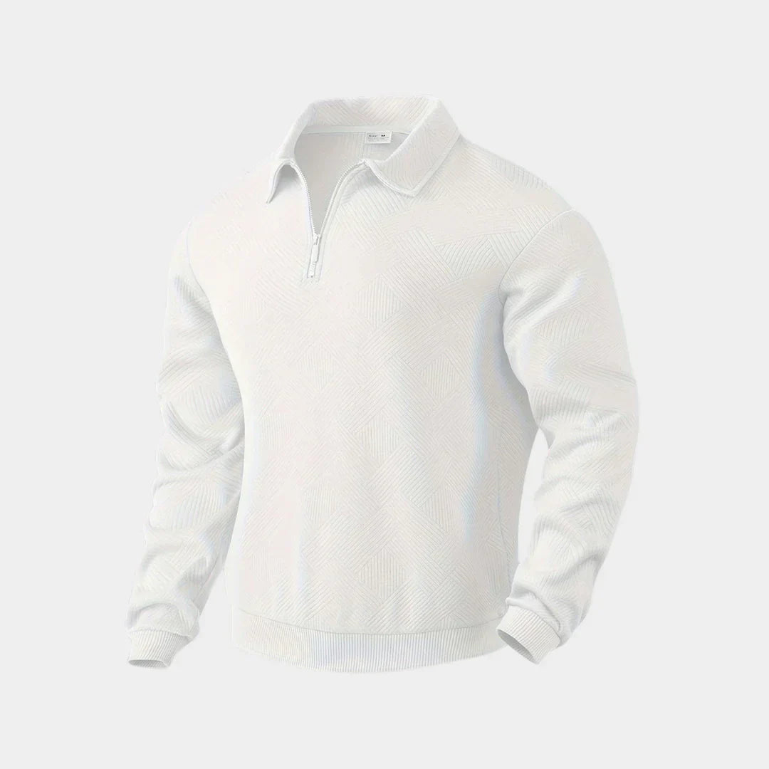 Men's Pullover Half-Zip Stand-Up Collar Modern