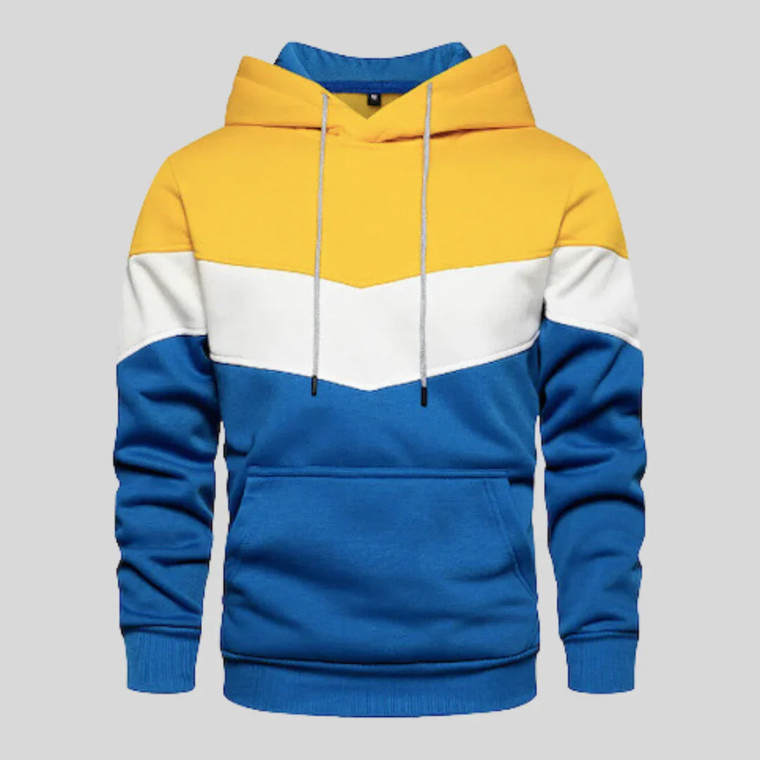 Men's Modern Patchwork Knit Sweater