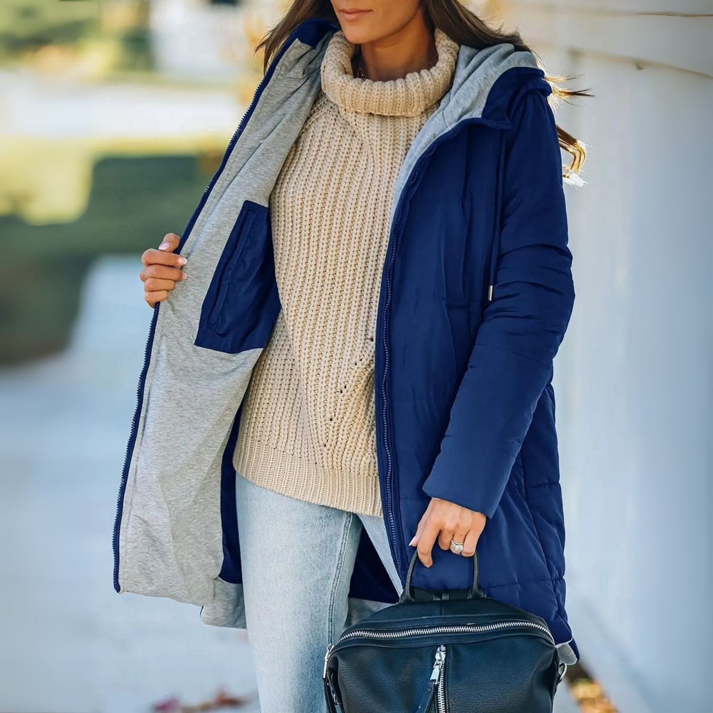 Lightweight Winter Jacket with Hood