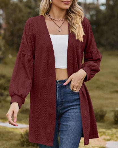 Classic Cardigan with Set-in Sleeves Elegant
