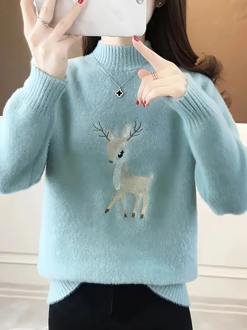Weicher Rollkragen Pullover aus Baumwolle