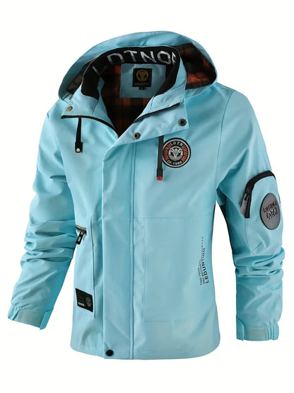 Men's Outdoor Jacket Waterproof Windproof Hood