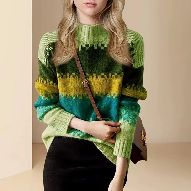 Soft knit roll-neck dress