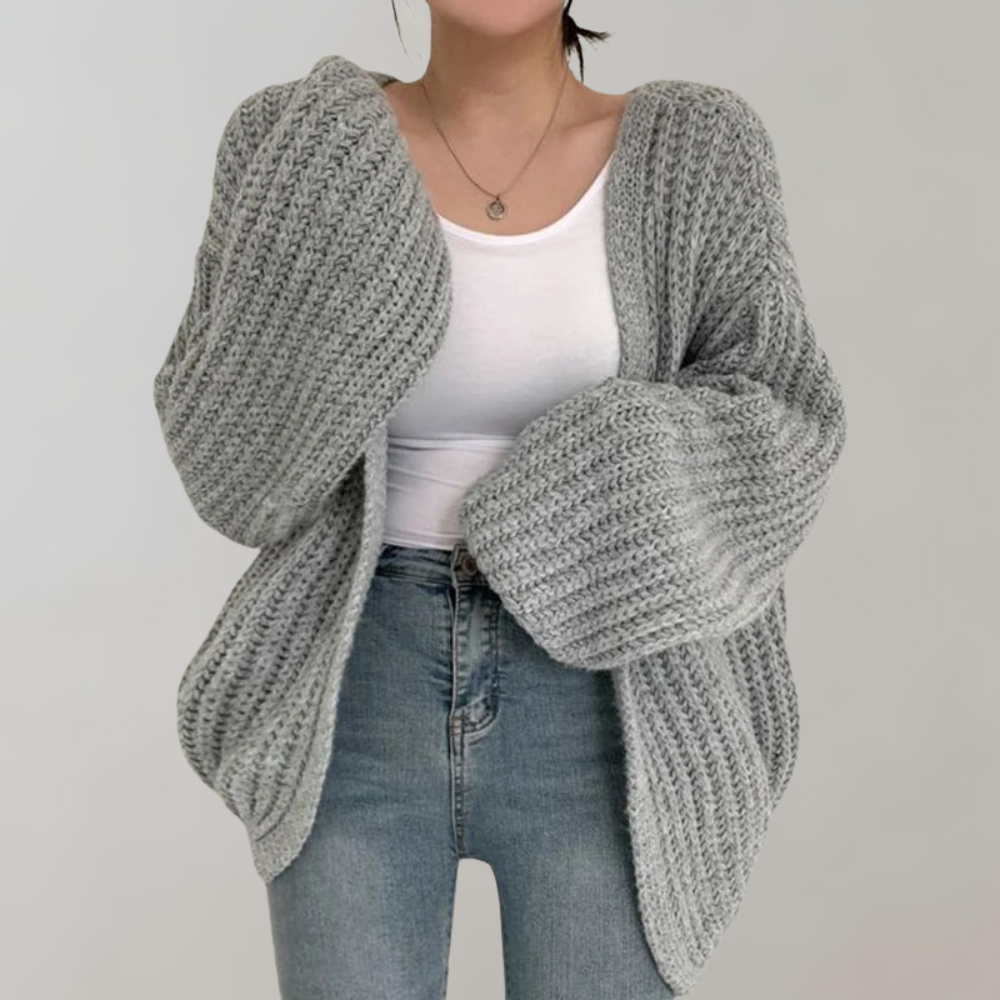 Chunky Knit Women's Cardigan Modern