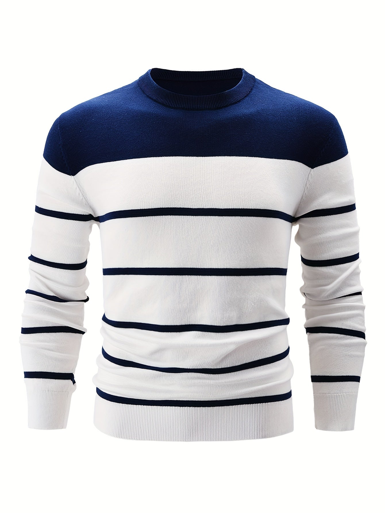 Striped Cotton Sweater Elegant Look