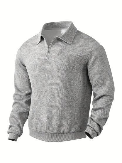 Men's Pullover 1/4 Zip Modern Style
