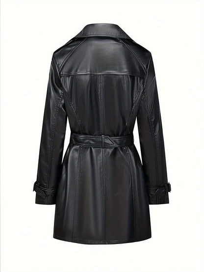 Eleganter Frauenmantel Vintage Style Langarm - IdealeKleiden