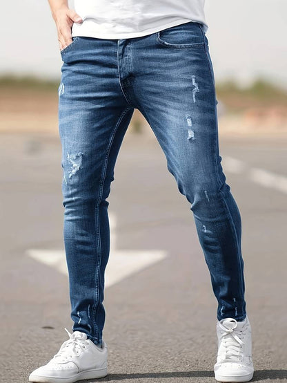 Men's Ribbed Jeans Trendy Style
