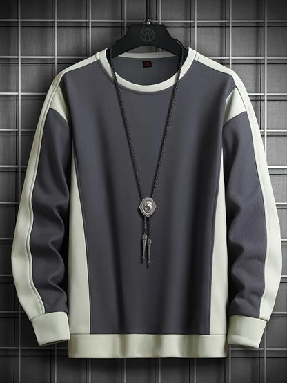 Herren Pullover Rundhals Modern Style - IdealeKleiden