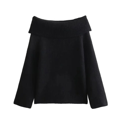 Soft Off-Shoulder Knitted Sweaters for Women