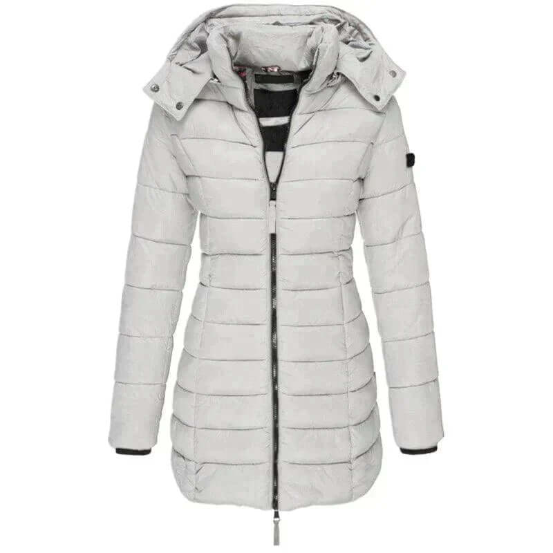 Women's Winter Parka Long Hooded Puffer Jacket