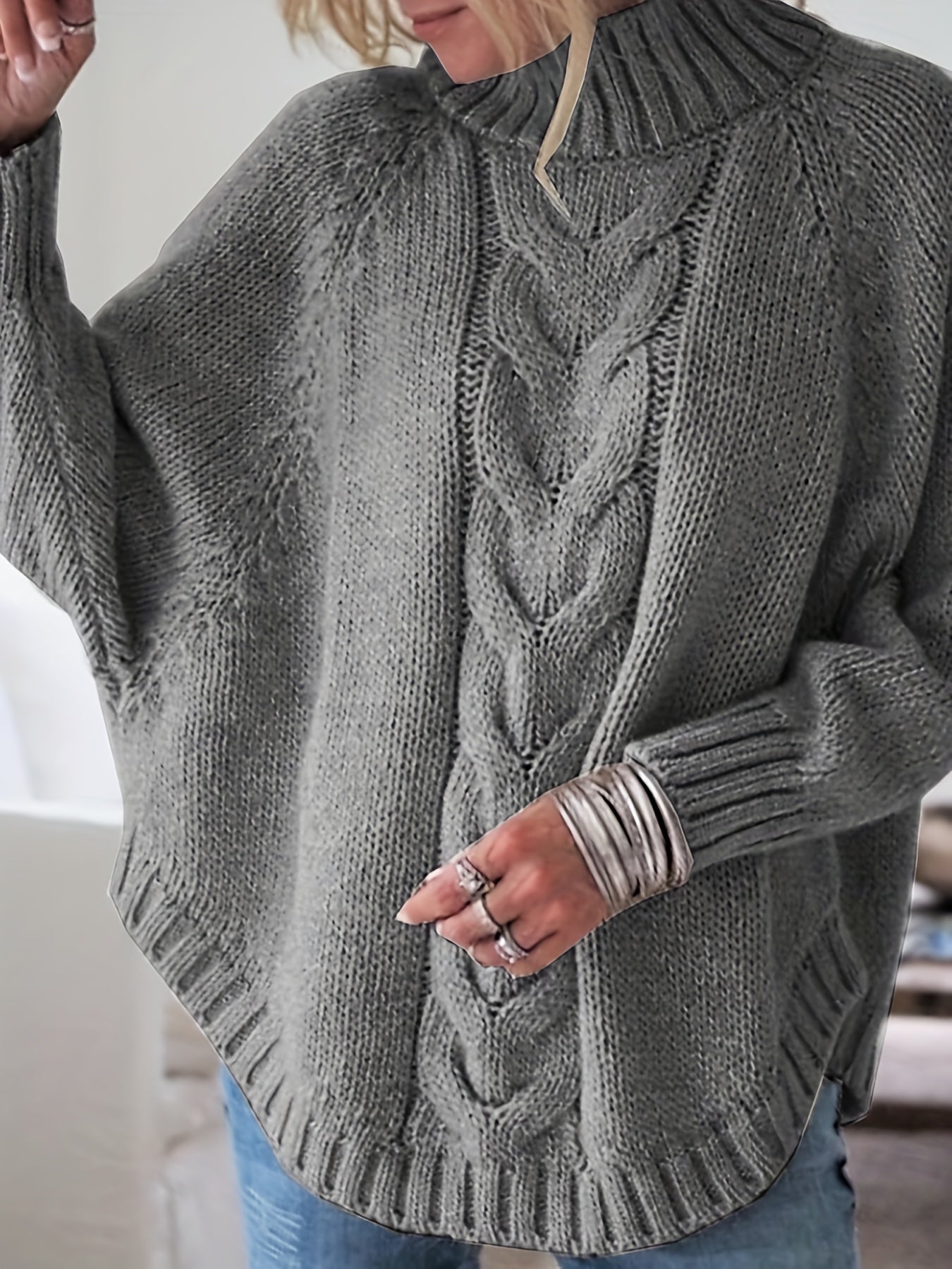Comfortable Chunky Knit Pullover Cozy