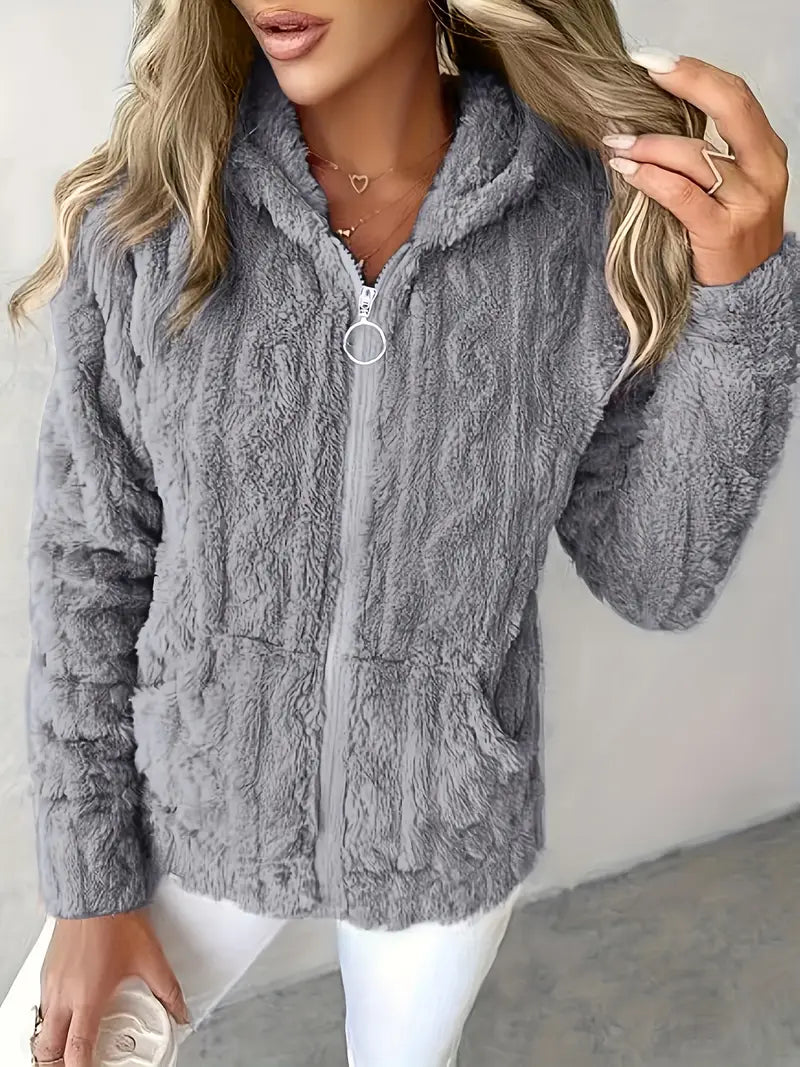 Classic Long Sleeve Hoodie with Zipper